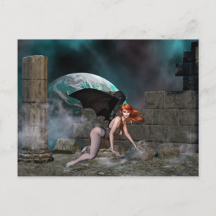 Cartão Postal Cartão-postal de fantasia/vampiro