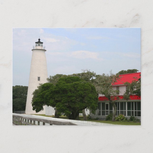 Cartão Postal Cartão-postal de Farol Ocracoke (Frente)