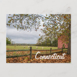 Cartão Postal Cartão-postal de Fazenda do País do Connecticut