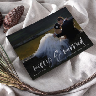 Cartão Postal Cartão-postal de Feriado de Foto White Script da 