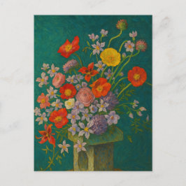 Cartão Postal Cartão-postal de flor em vase