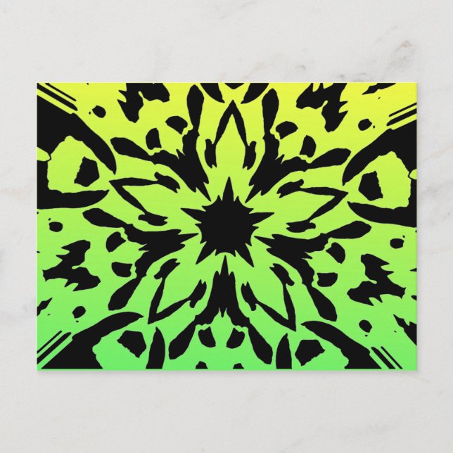 Cartão Postal Cartão-postal de Flor Gráfico (Frente)