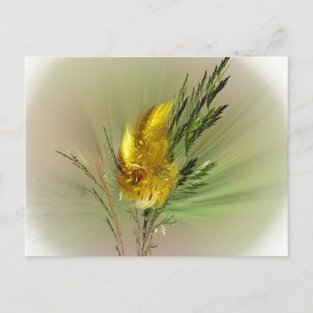 Cartão Postal Cartão-postal de flor selvagem (Frente)