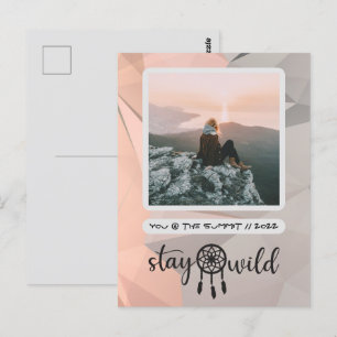 Cartão Postal Cartão-postal de Foto do Wild Boho