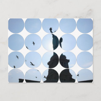 Cartão Postal Cartão-postal de fotografia circular