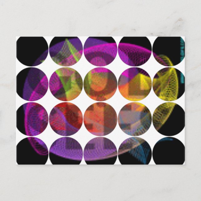 Cartão Postal Cartão-postal de fotografia circular (Frente)