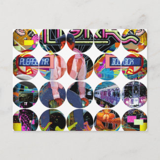 Cartão Postal Cartão-postal de fotografia circular