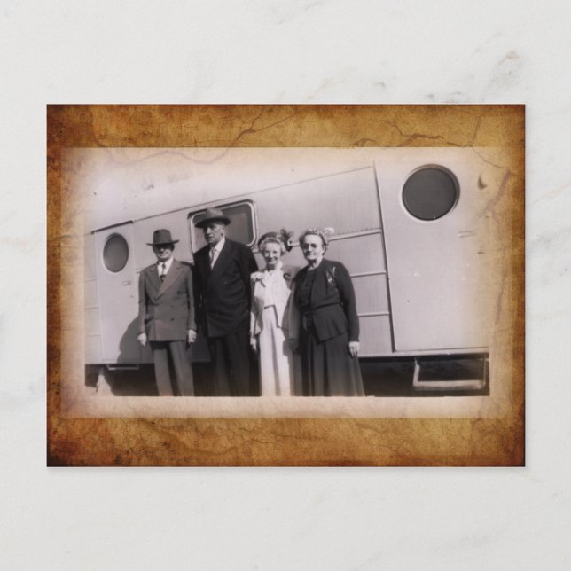 Cartão Postal Cartão-postal de fotografia Vintage (Frente)