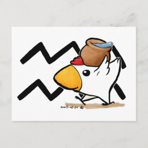 Cartão Postal Cartão-postal de frango Aquarius