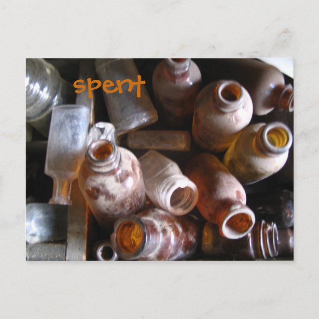 Cartão Postal Cartão-postal de frascos vazios (Frente)