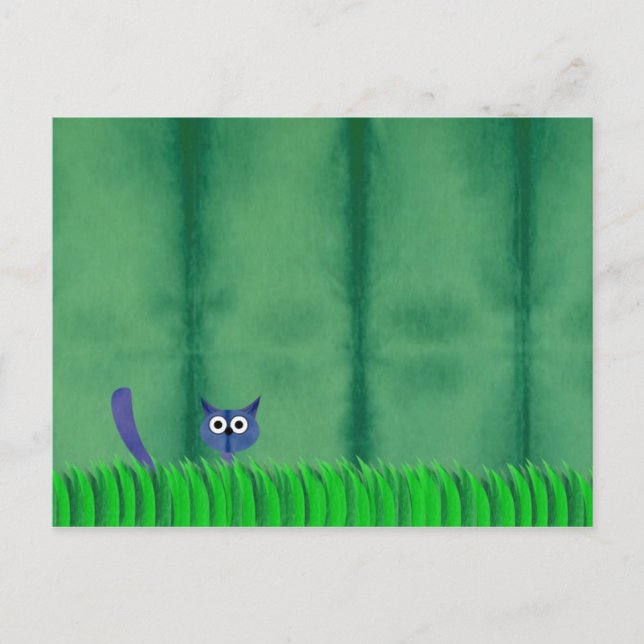 Cartão Postal Cartão-postal de GATINHO AZUL (Frente)