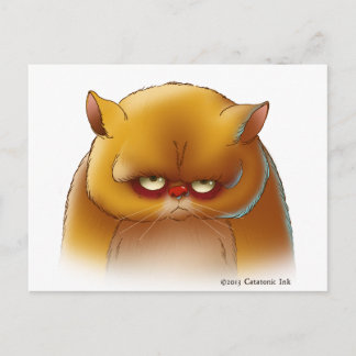 Cartão Postal Cartão-postal de gato adorável