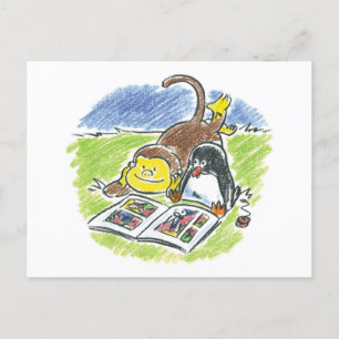 Cartão Postal Cartão-postal de gibis para amigos do Furry