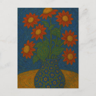 Cartão Postal Cartão-postal de girassol mexicano