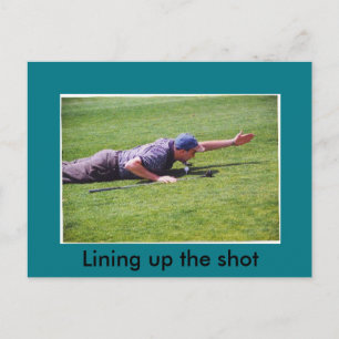 Cartão Postal Cartão-postal de Golfe Goofy