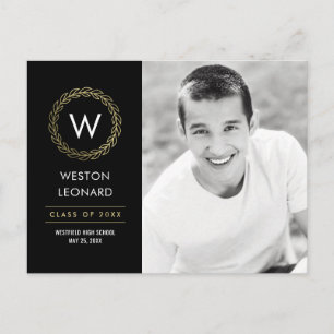 Cartão Postal Cartão-postal de gradação de cores editável por fa