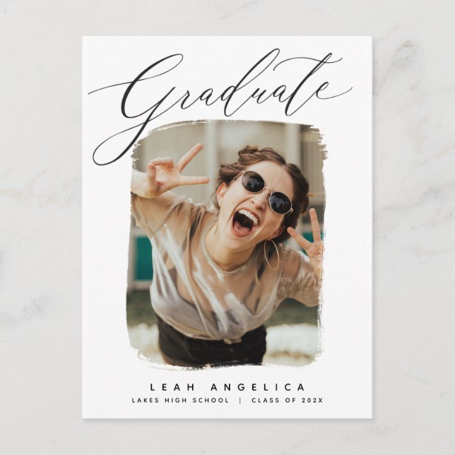 Cartão Postal Cartão-postal de Graduação de Foto de Quadro Artís (Frente)