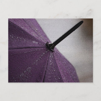 Cartão Postal Cartão-postal de guarda-chuva roxo