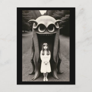 Cartão Postal Cartão-postal de Halloween Assaltado Bizarre
