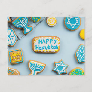 Cartão Postal Cartão-postal de Hanukkah feliz