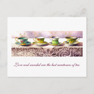 Cartão Postal Cartão-postal de Henry Fielding, linha de equipes,