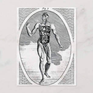 Cartão Postal Cartão-postal de homem contaminado