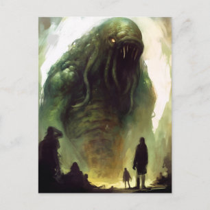 Cartão Postal Cartão-postal de horrorosa criatura verde