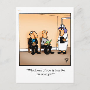 Cartão Postal Cartão-postal de humor médico engraçado