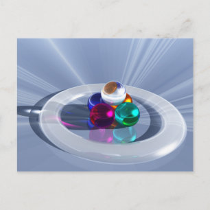 Cartão Postal Cartão-postal de iluminação curvatura