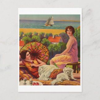 Cartão Postal Cartão-postal de ilustração clássico