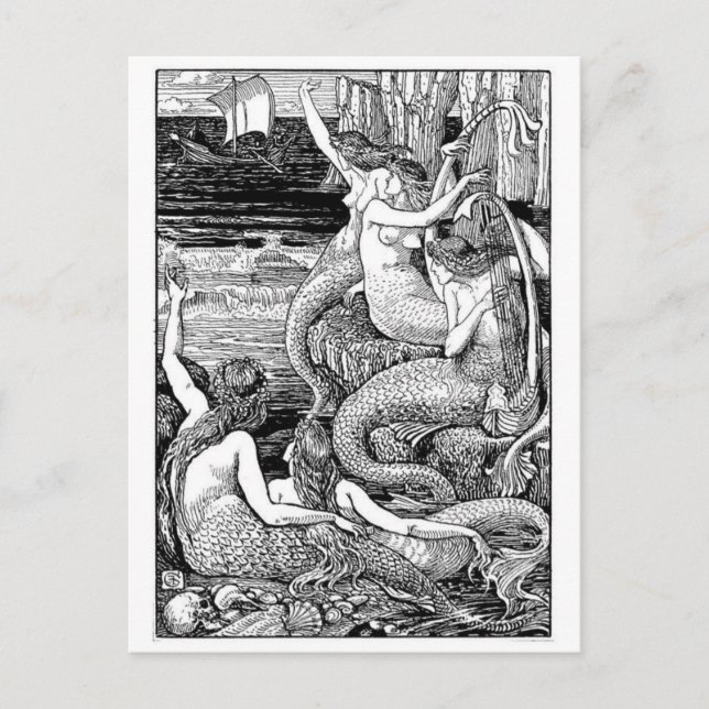 Cartão Postal Cartão-postal de Ilustração Clássico (Frente)