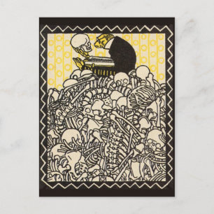 Cartão Postal Cartão-postal de ilustração clássico