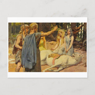 Cartão Postal Cartão-postal de ilustração clássico