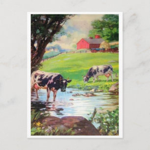 Cartão Postal Cartão-postal de ilustração clássico