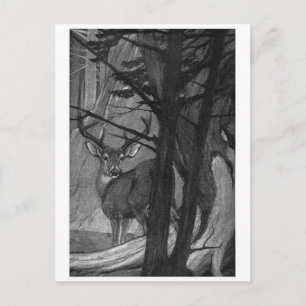 Cartão Postal Cartão-postal de ilustração clássico