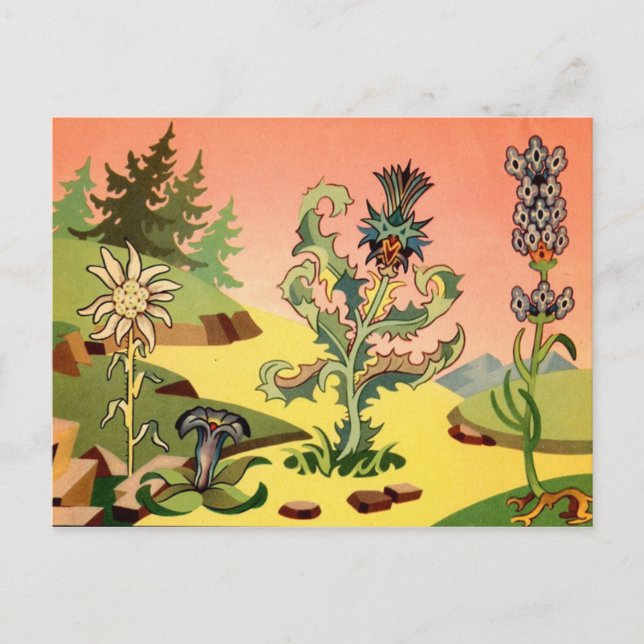 Cartão Postal Cartão-postal de ilustração clássico (Frente)