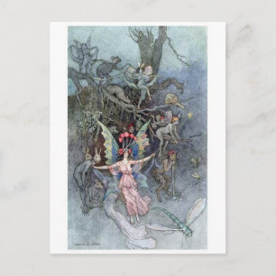 Cartão Postal Cartão-postal de ilustração clássico