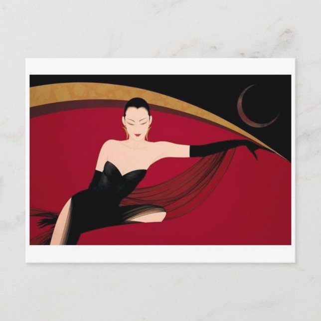 Cartão Postal Cartão-postal de ilustração clássico (Frente)