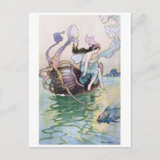 Cartão Postal Cartão-postal de ilustração clássico