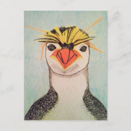 Cartão Postal Cartão-postal de ilustração do pinguim-bonito