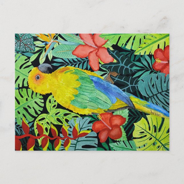 Cartão Postal Cartão-postal de Impressão de pássaro (Frente)