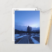 Cartão-postal de inverno da Montanha Azul Bitter