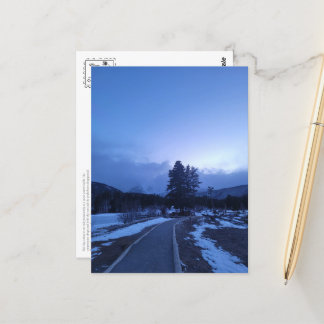 Cartão Postal Cartão-postal de inverno da Montanha Azul Bitter