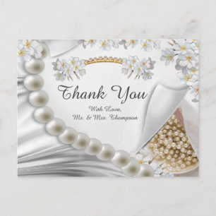 Cartão Postal Cartão-postal de Ivory,Verde,Azul,Ouro, Seda e Pér