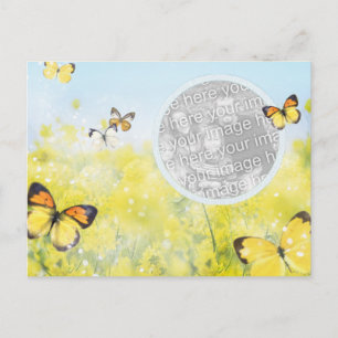 Cartão Postal Cartão-postal de Jardim Butterfly