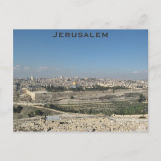 Cartão Postal Cartão-postal de Jerusalém