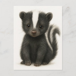 Cartão Postal Cartão-postal de Jovem Skunk Baby Wild