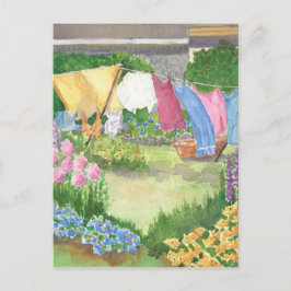 Cartão Postal Cartão-postal de Kathy's Laundry na ilha de Monheg