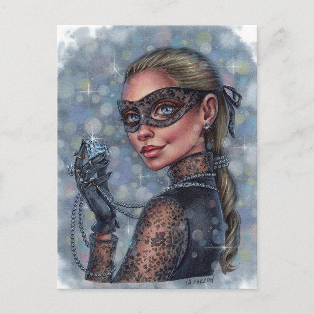 Cartão Postal Cartão-postal de ladrão de joias (Frente)