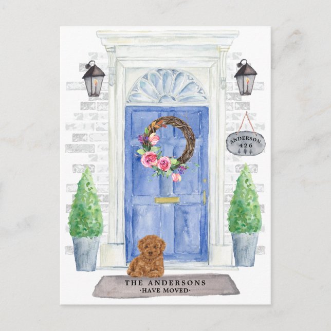 Cartão Postal Cartão-postal de lançamento de movimentação de poo (Frente)